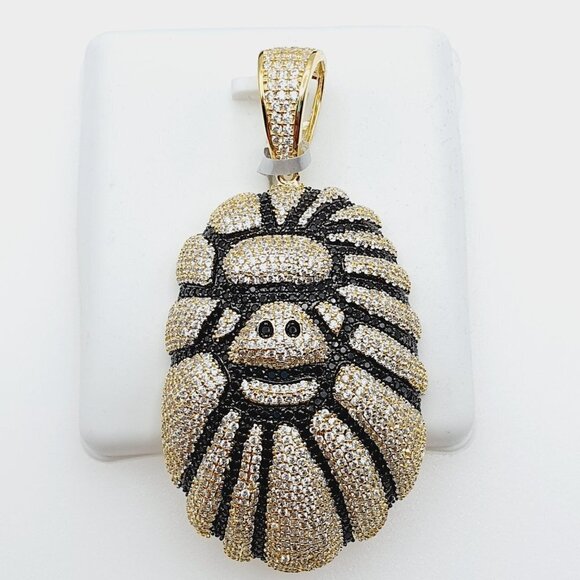 "14K Gold Plated Cubic Zircon Pendant, INUS1BR226 - Picture 5 of 9